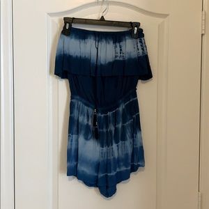 American Eagle Tie Dye Off the Shoulder Romper